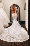 Popular Sexy White Lace Off Shoulder Mermaid Long Wedding Dress Dresses