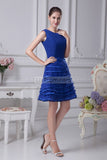 Royal Blue Scoop Fit And Flare A-line Prom Dress