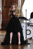 Sabrina Carpenters Black High Low Dress In Eyes Wide Open