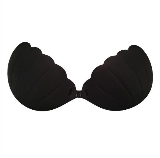Sexy Invisible Nylon Push-up Bra Shell Shaped One-pieces Bra