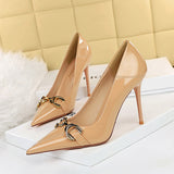 Stiletto Shallow Mouth Pointed Toe High heels Shoes Pumps