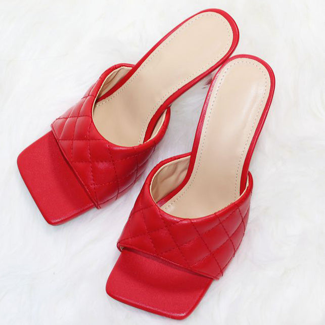 Women's Faux Leather Open-toe Sandals - Mislish