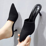 Pointed Close-toe Stiletto Heel Sandals - Mislish